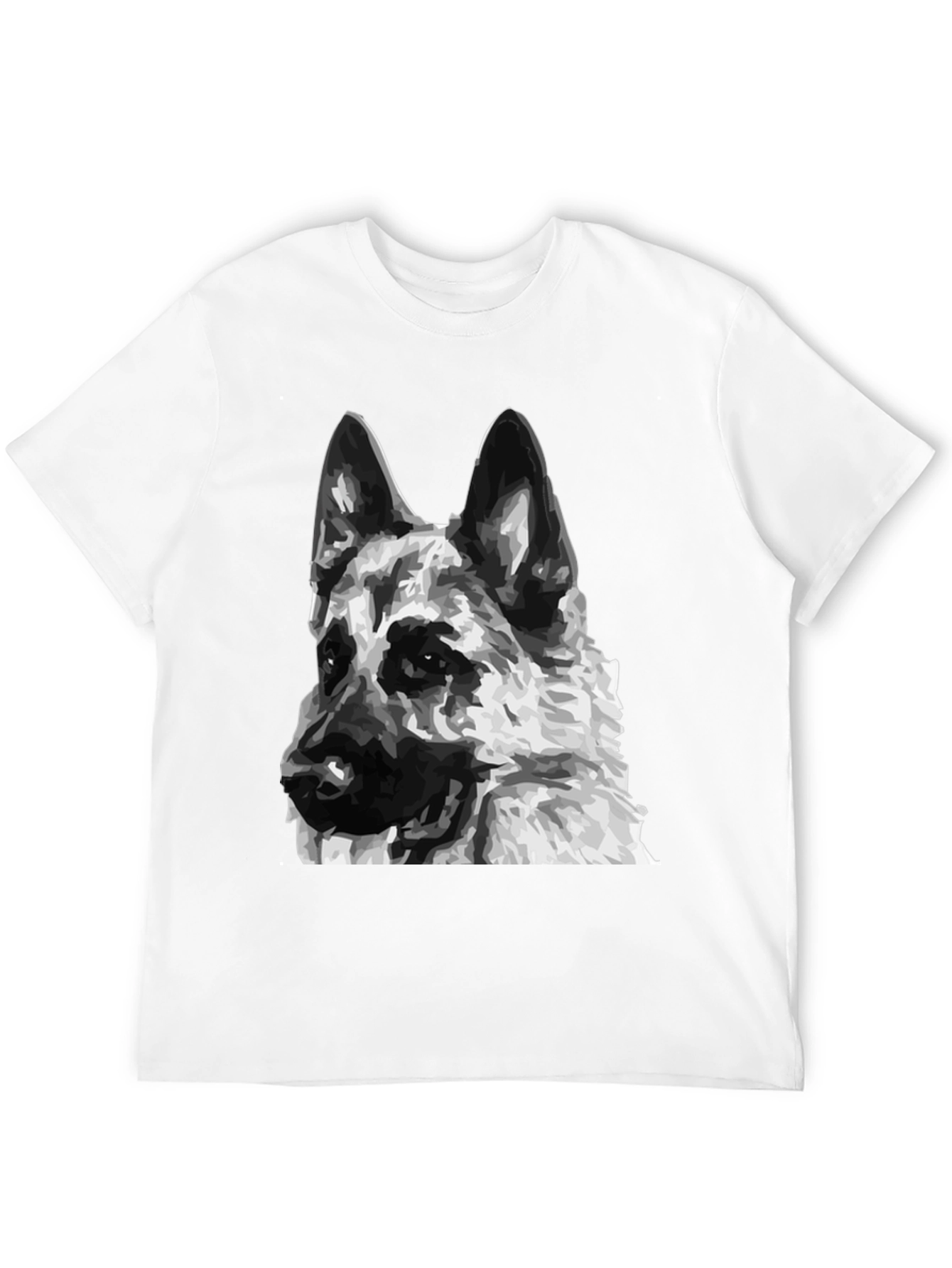 German Shepherd Dog Graphic Tee - Unisex Black T-Shirt