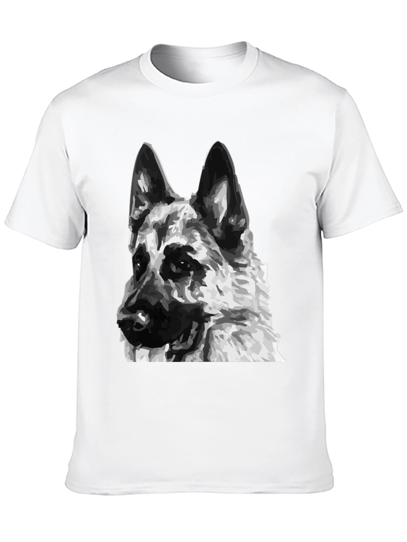 German Shepherd Dog Graphic Tee - Unisex Black T-Shirt