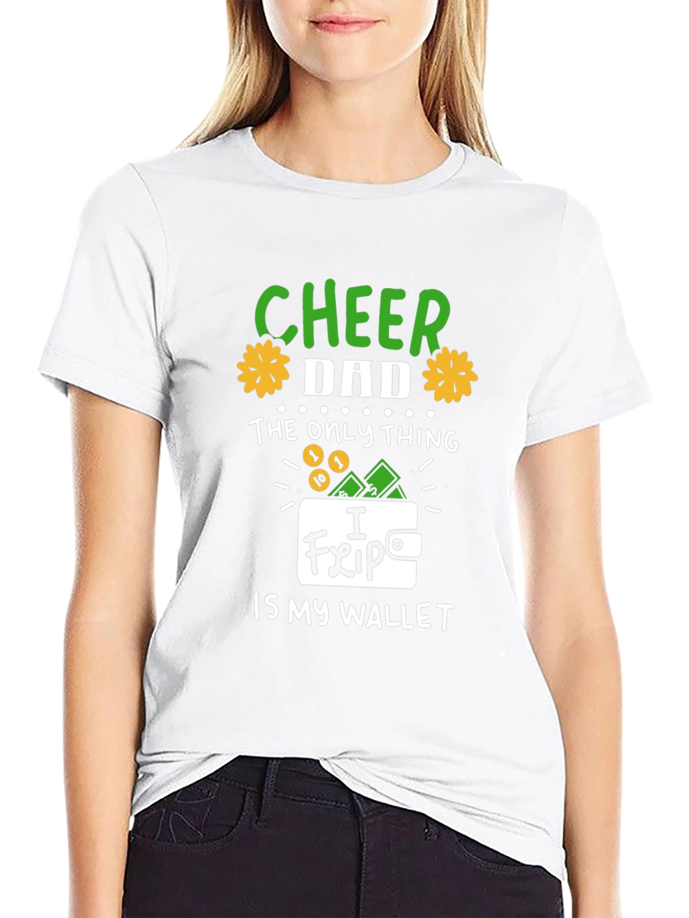Cheer Dad T-Shirt - Funny Wallet Graphic