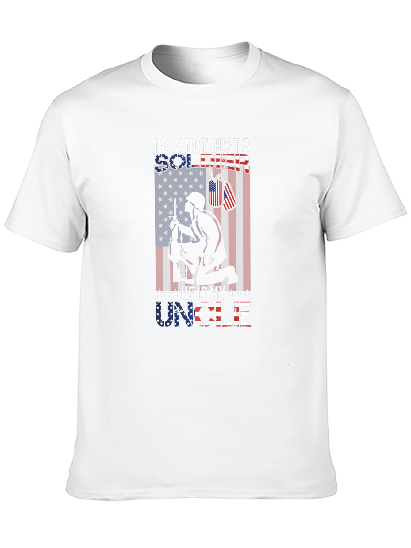 He Is My Uncle Soldier Graphic Tee