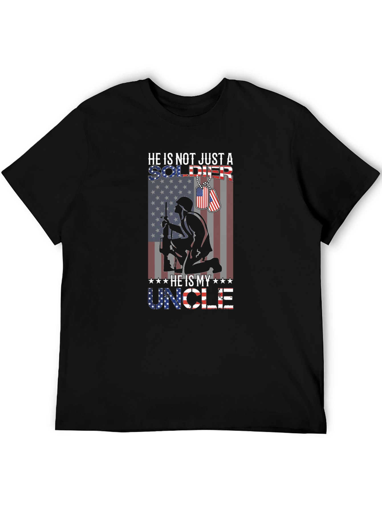 He Is My Uncle Soldier Graphic Tee