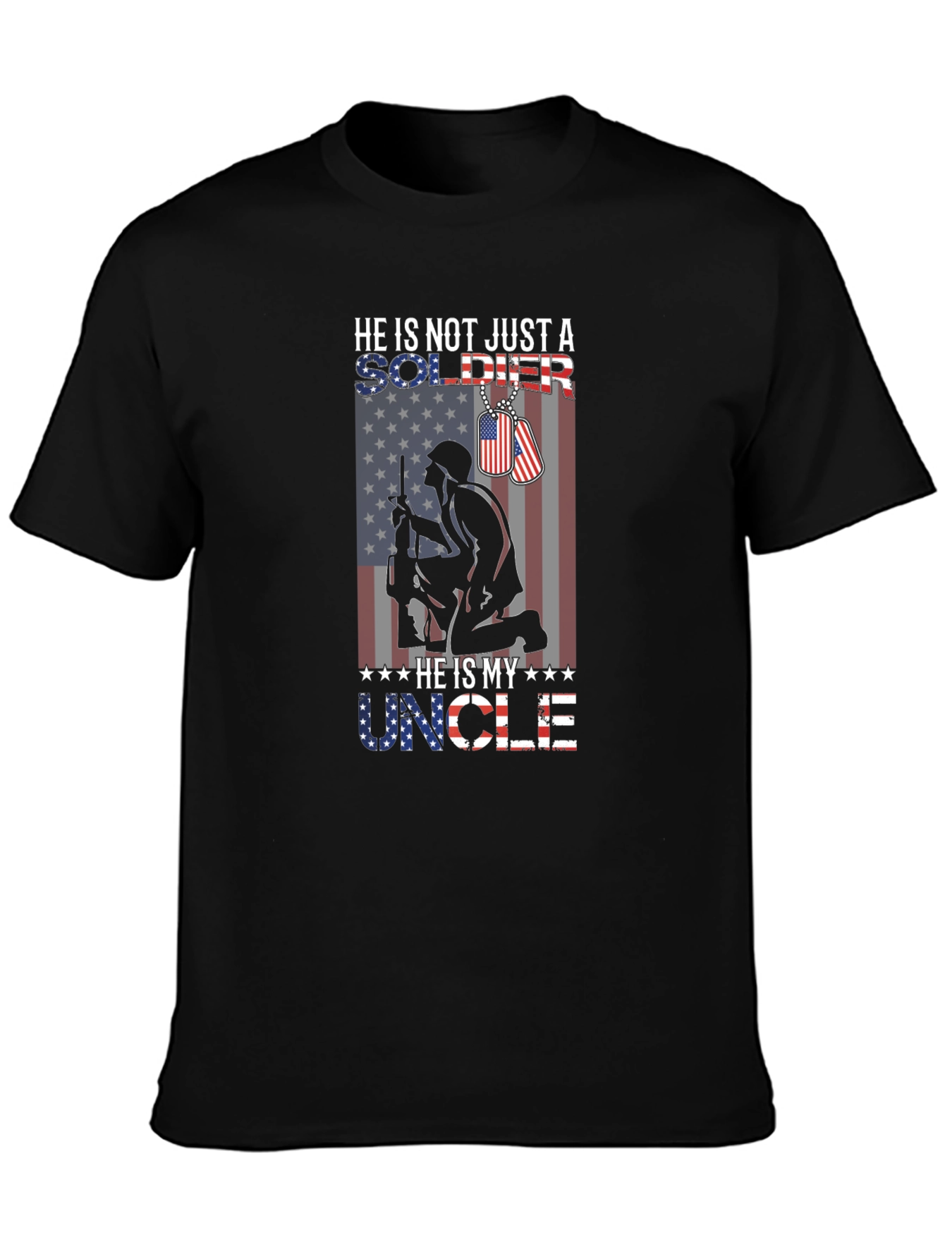 He Is My Uncle Soldier Graphic Tee
