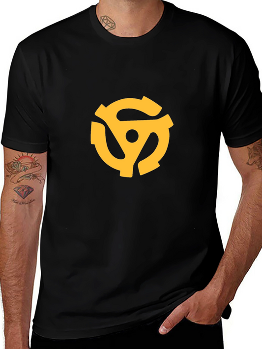 Retro Gold Record Adapter Graphic T-Shirt