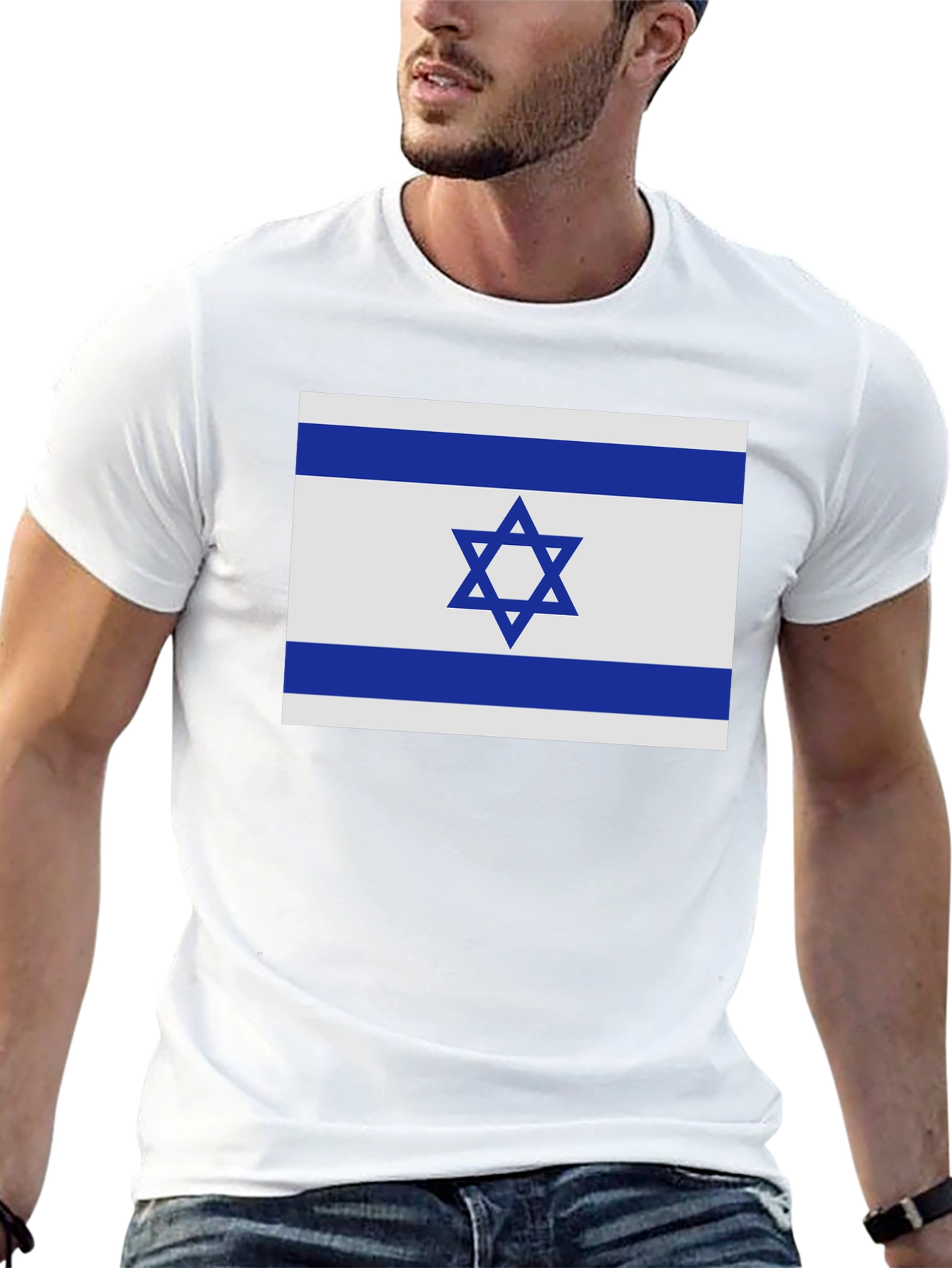 Israel Flag T-Shirt - Mens Short Sleeve Tee