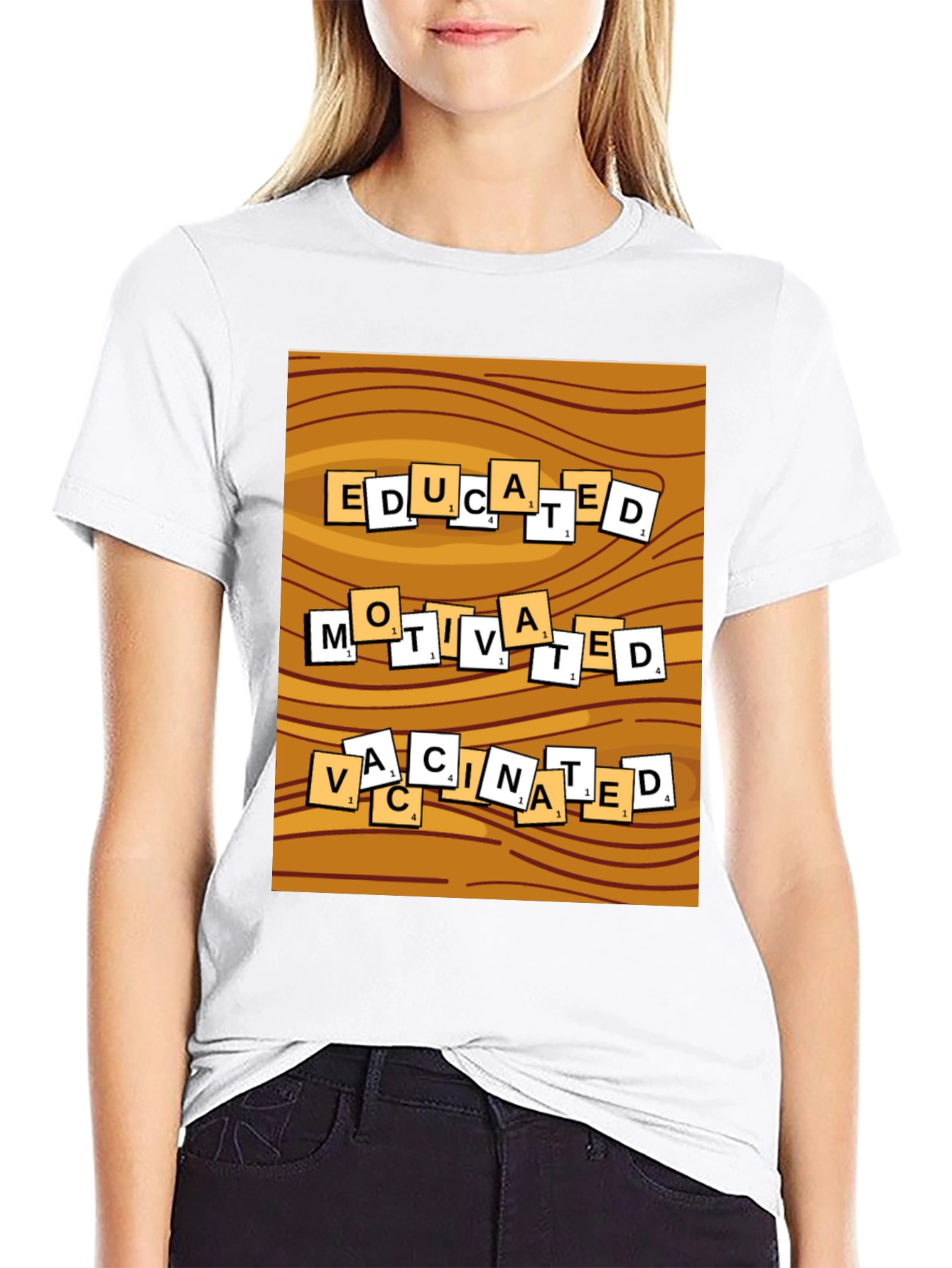 Educated Motivated Vaccinated T-Shirt