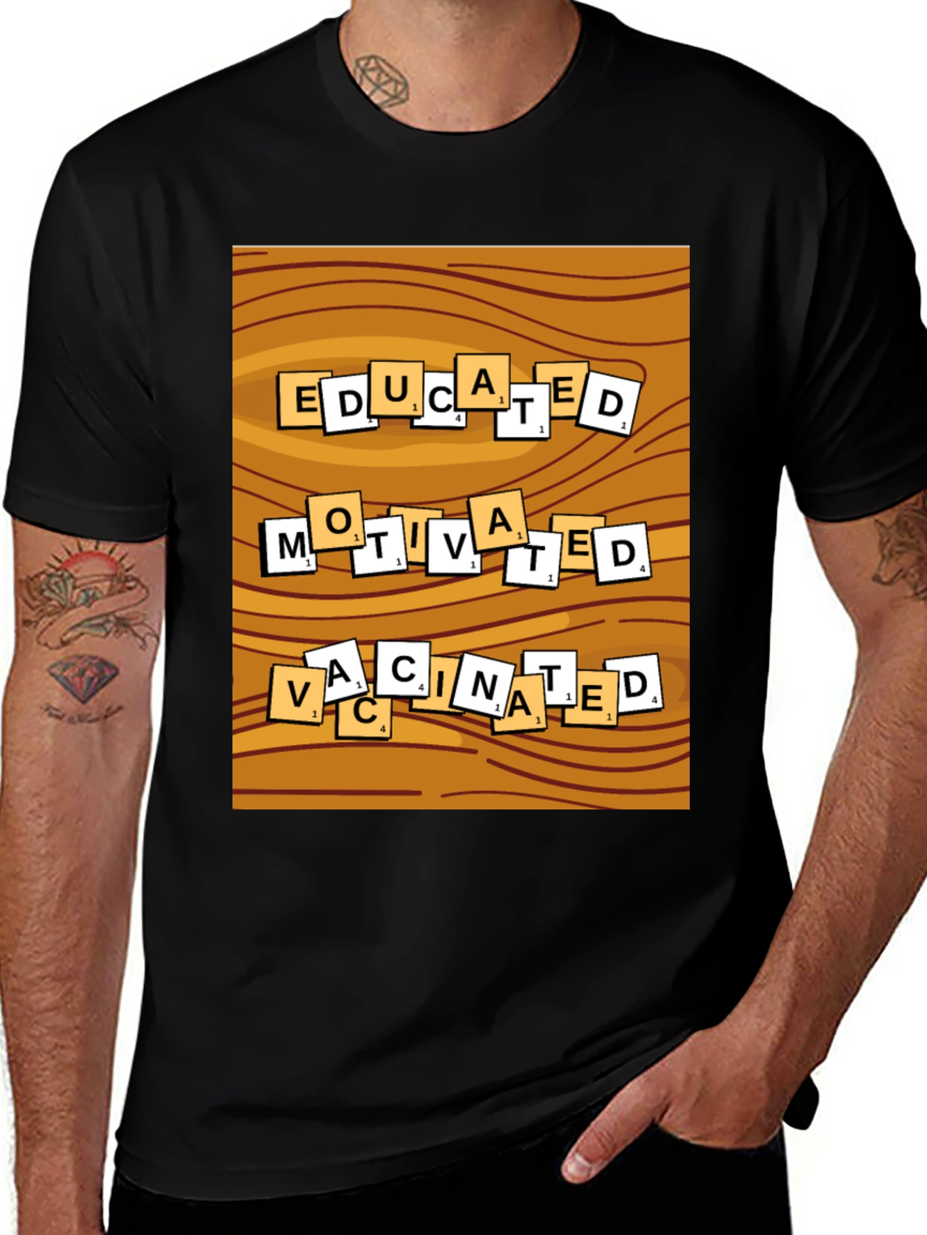 Educated Motivated Vaccinated T-Shirt