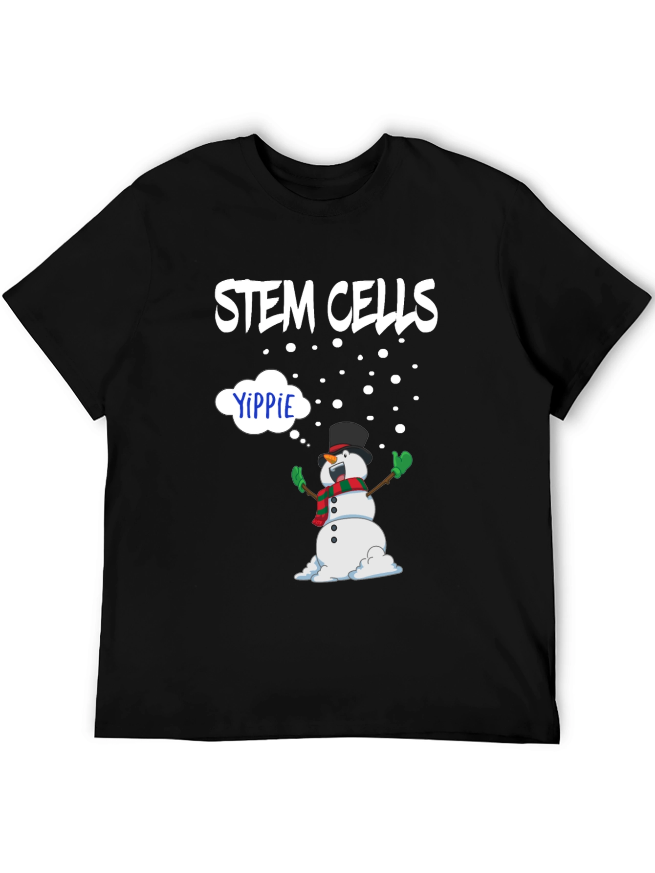 Stem Cells Yippie Snowman Graphic Tee