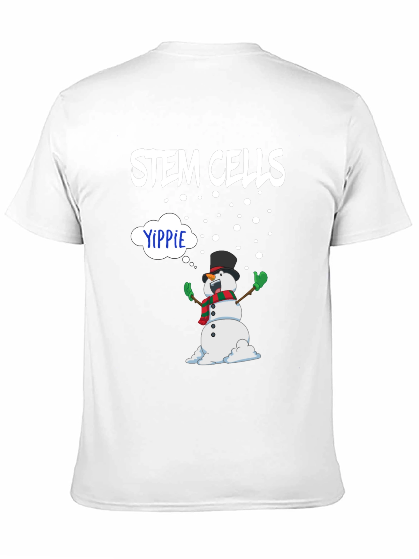 Stem Cells Yippie Snowman Graphic Tee