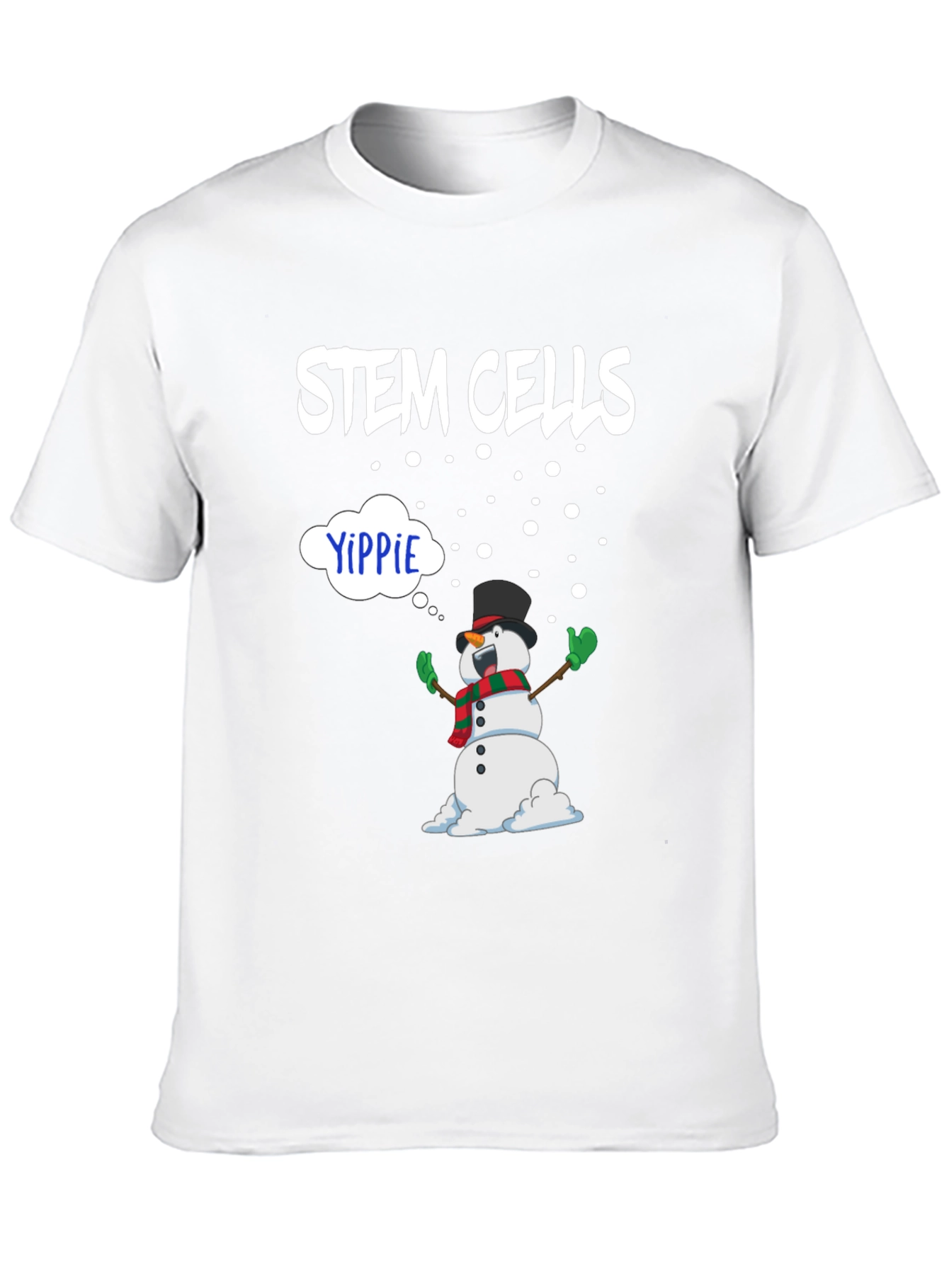 Stem Cells Yippie Snowman Graphic Tee