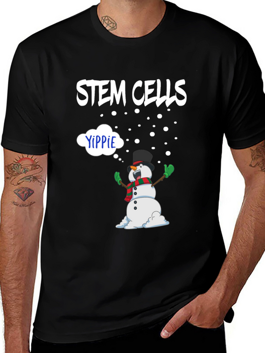 Stem Cells Yippie Snowman Graphic Tee