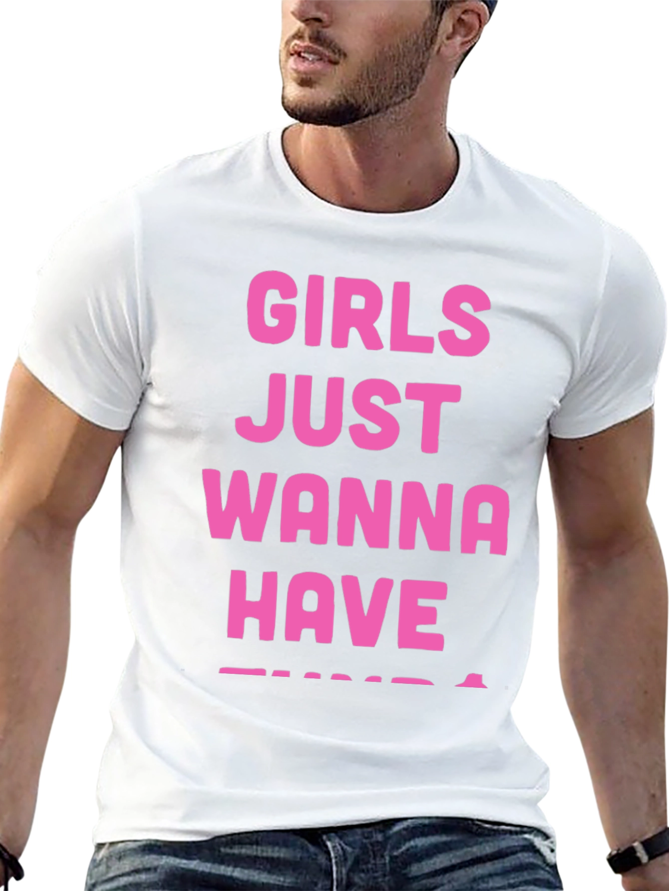 Girls Just Wanna Have Fun T-Shirt - Black