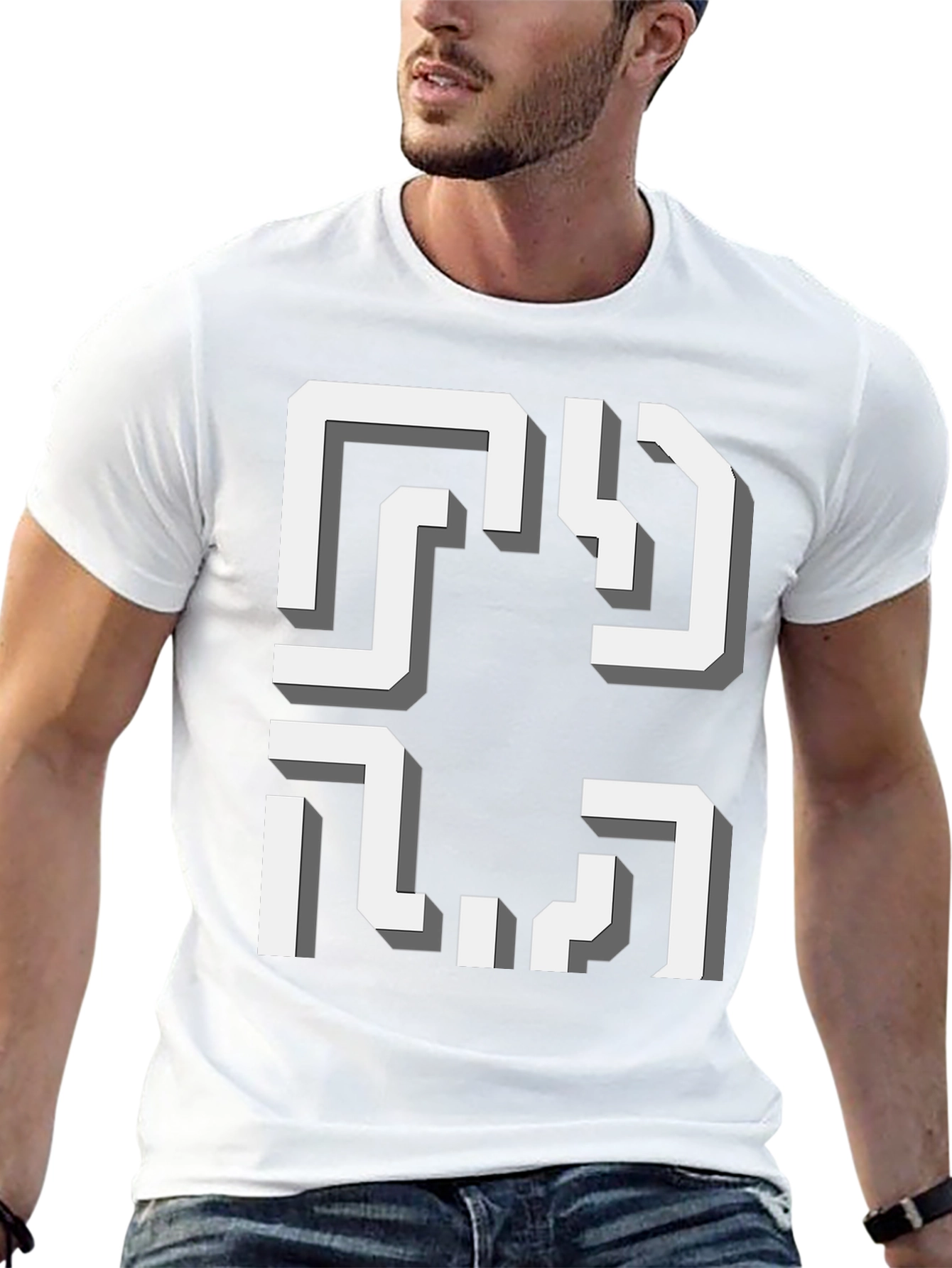 Abstract Geometric T-Shirt - Modern Art Tee