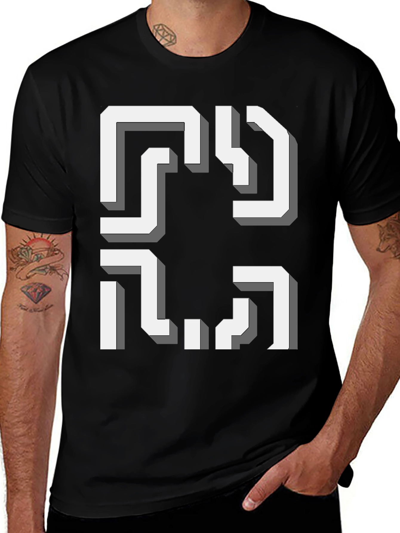 Abstract Geometric T-Shirt - Modern Art Tee