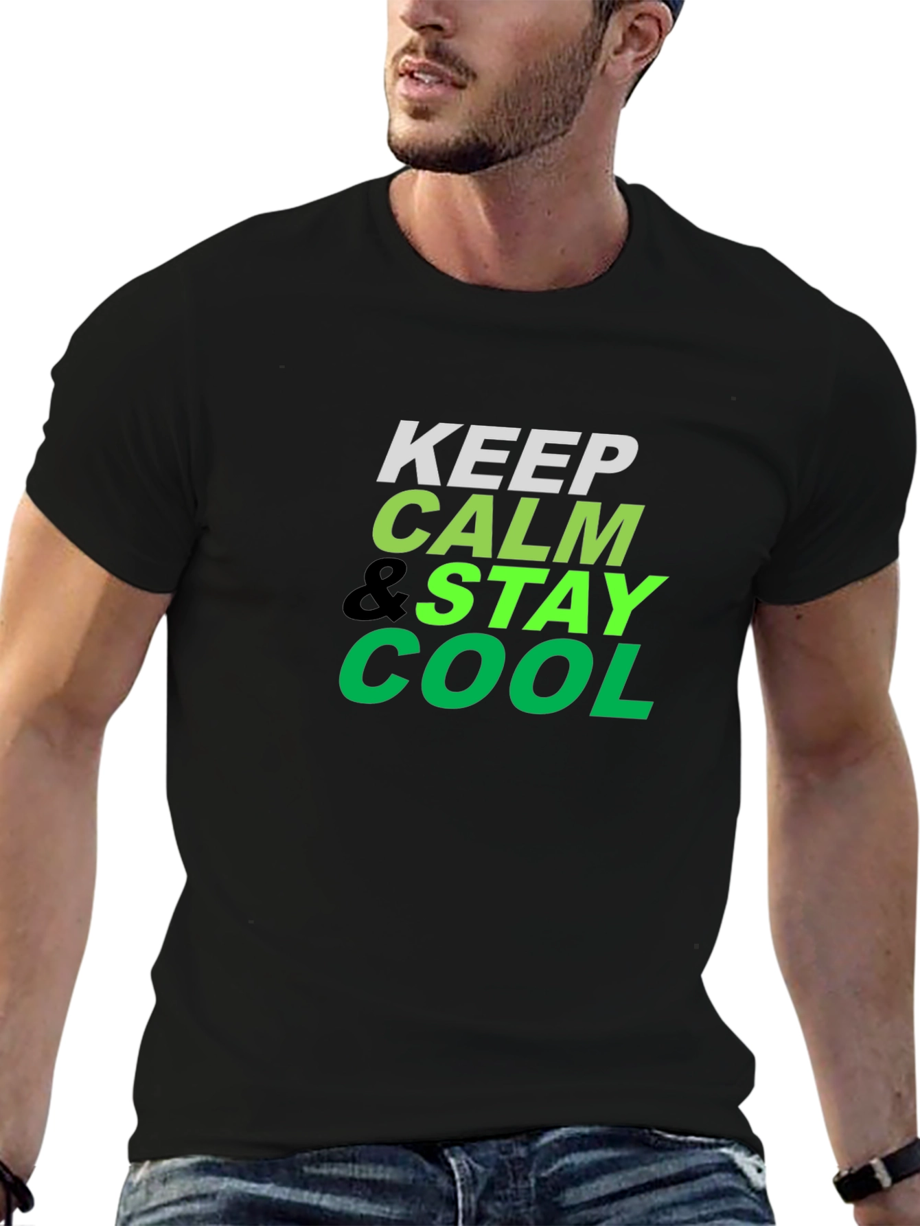 Keep Calm Stay Cool Graphic T-Shirt