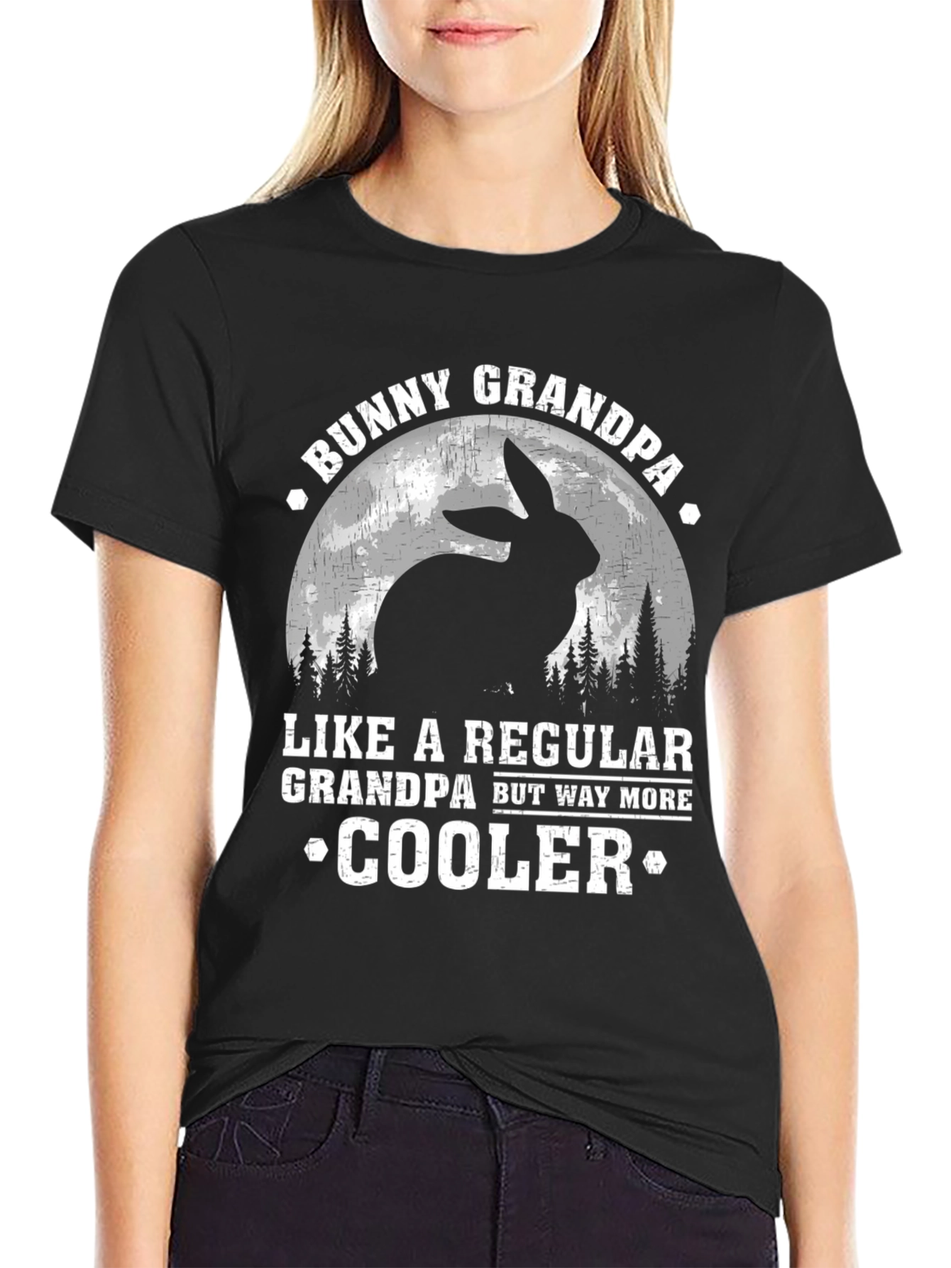 Bunny Grandpa T-Shirt - Cool Grandpa Rabbit Design