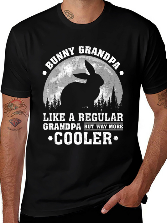 Bunny Grandpa T-Shirt - Cool Grandpa Rabbit Design