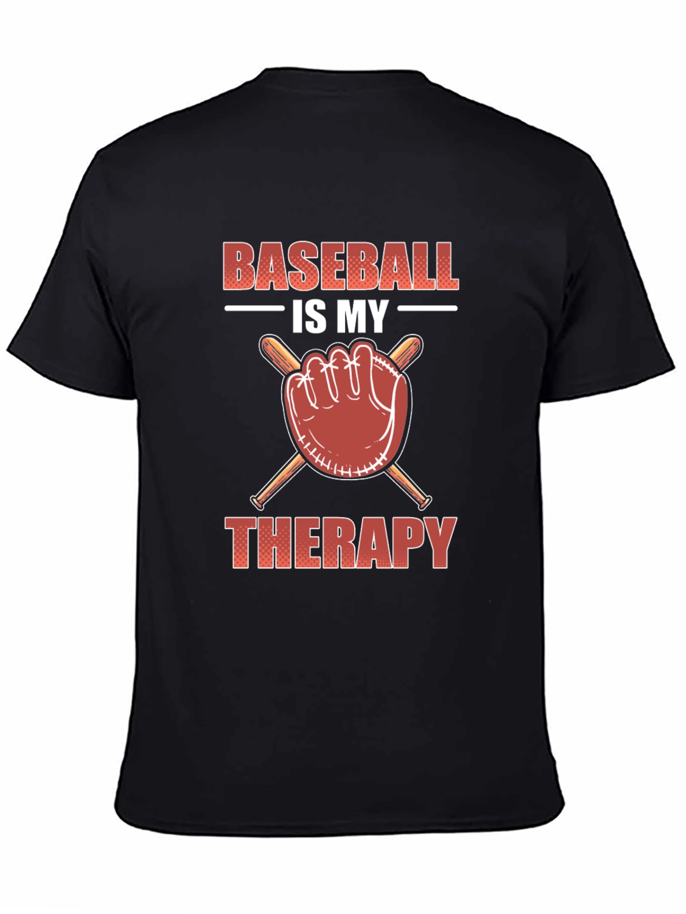 Baseball is my therapy t-shirt