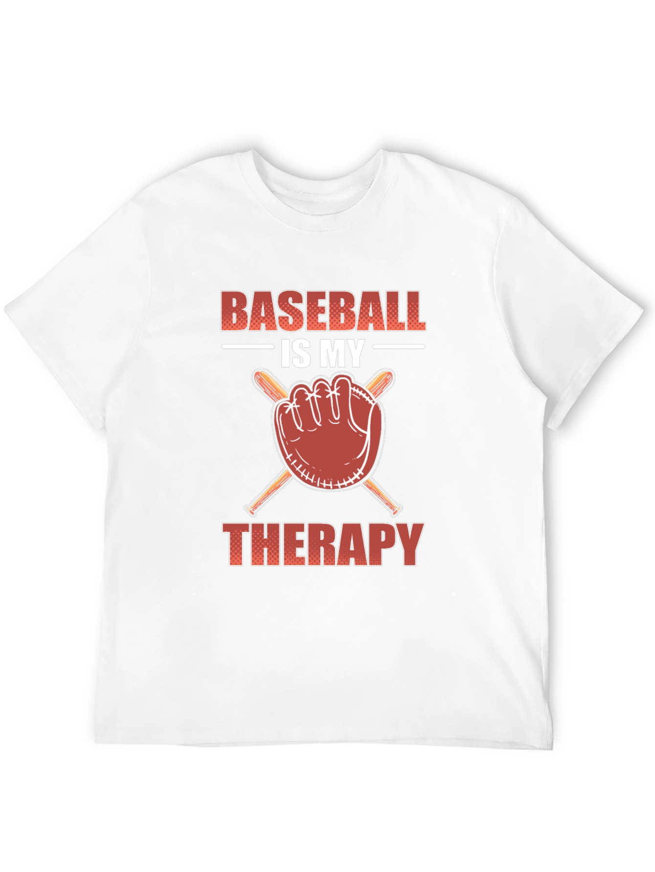 Baseball is my therapy t-shirt