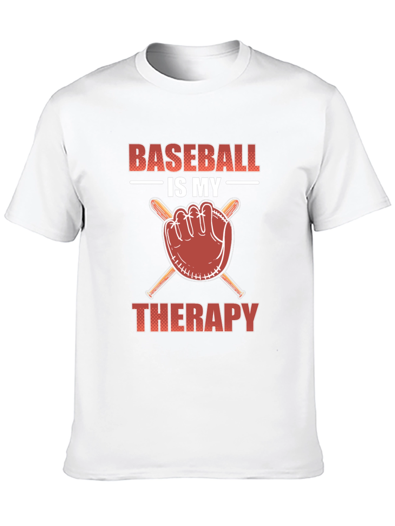 Baseball is my therapy t-shirt