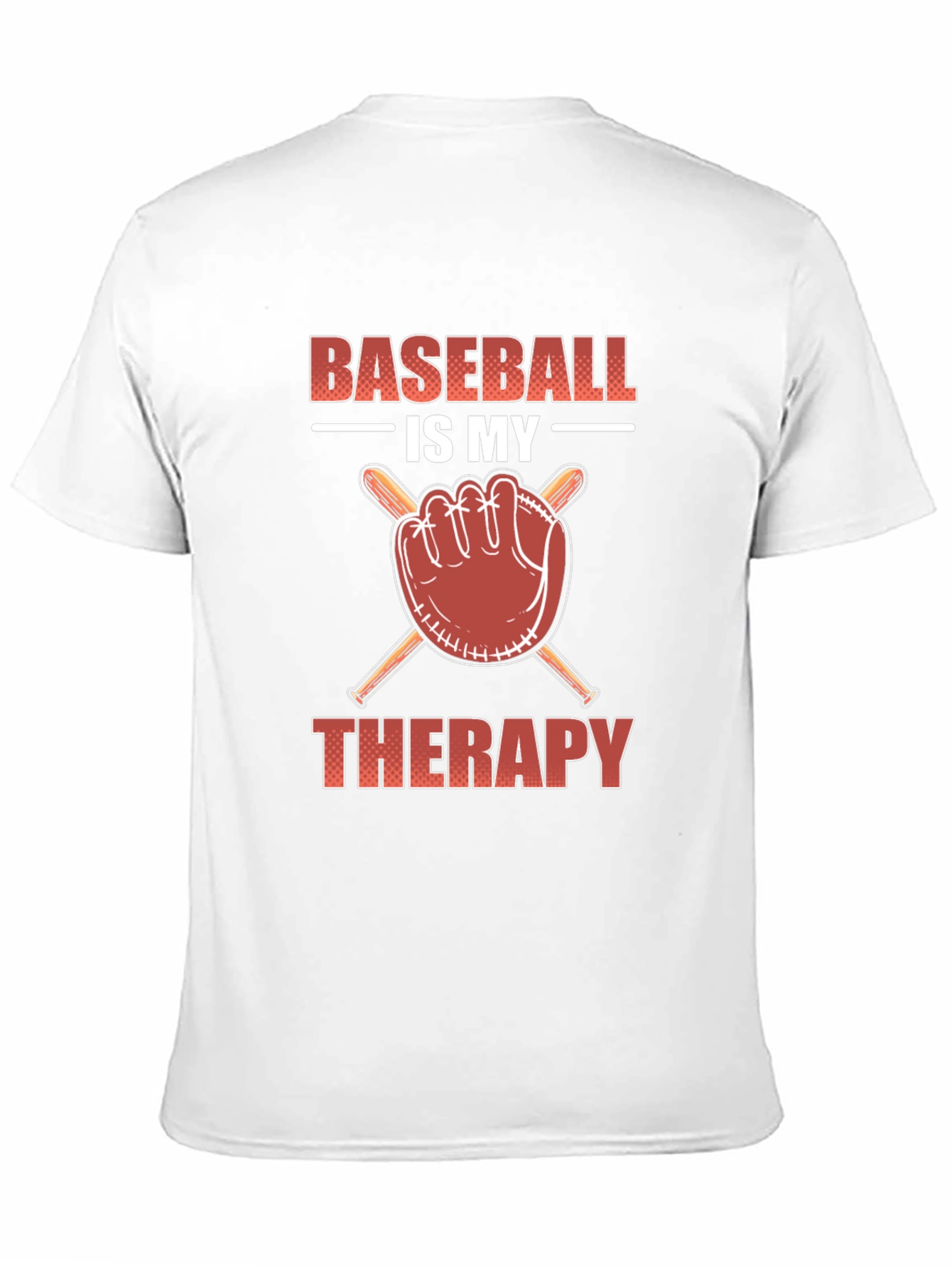 Baseball is my therapy t-shirt