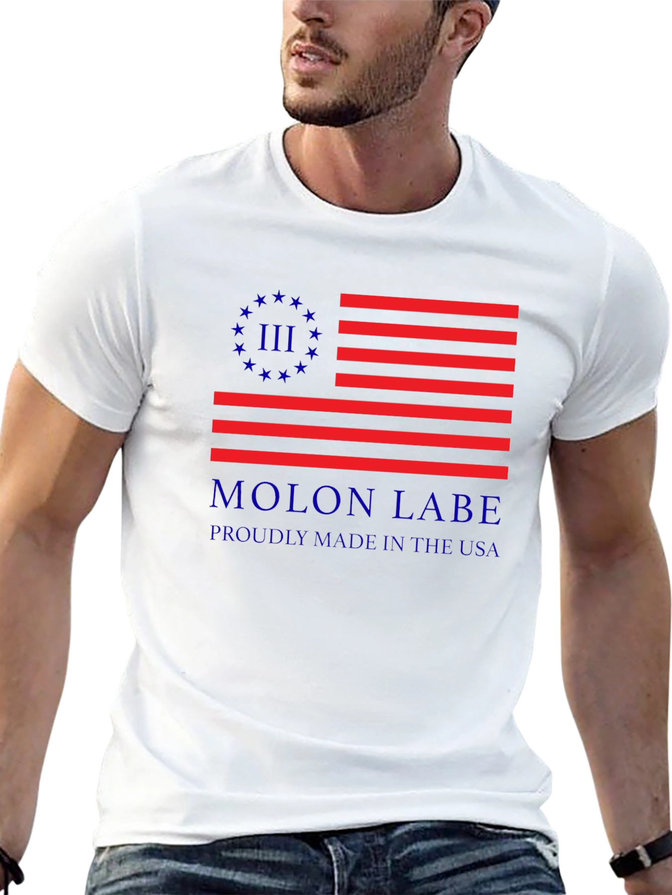 Molon Labe American Flag T-Shirt