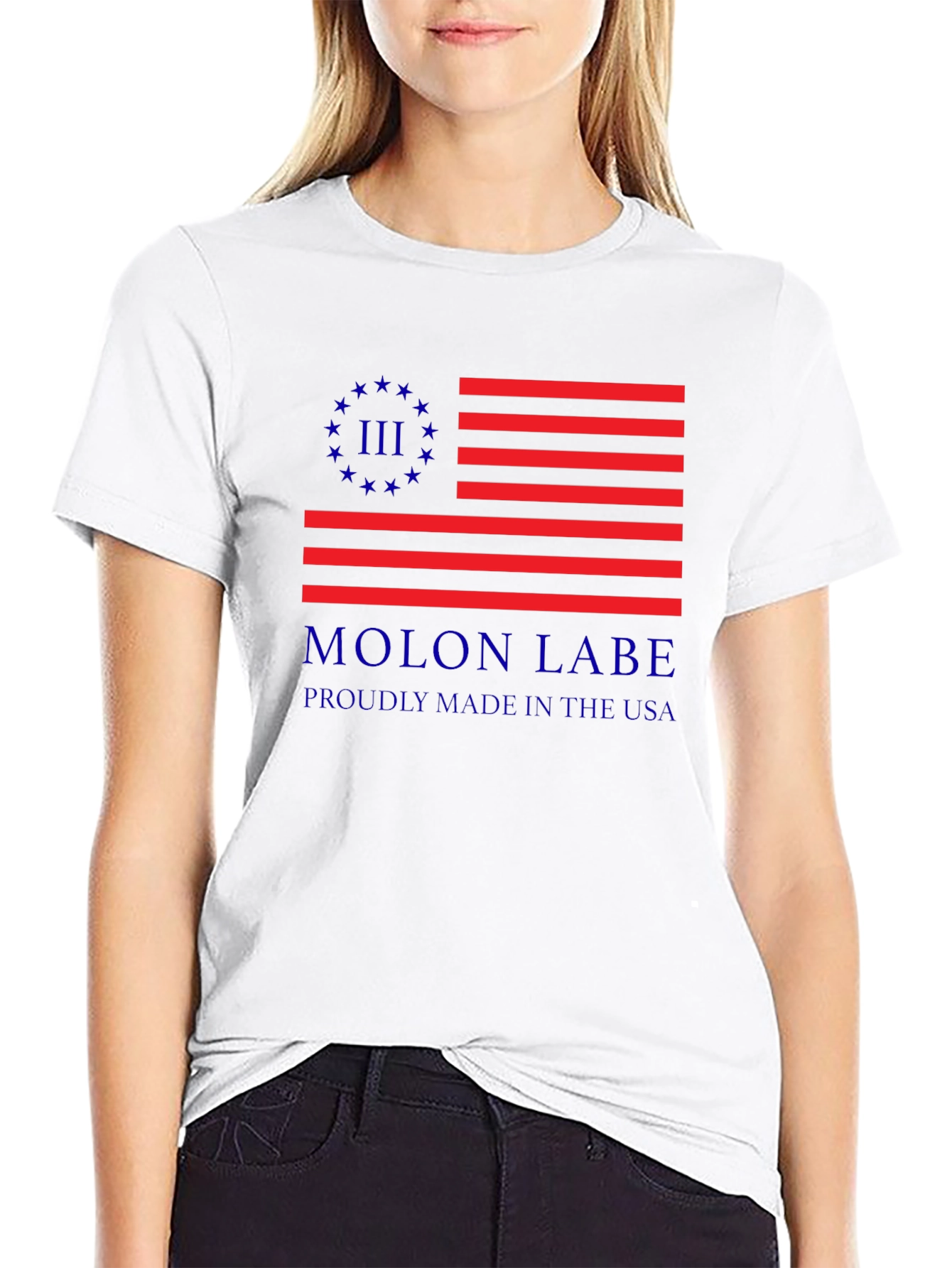 Molon Labe American Flag T-Shirt