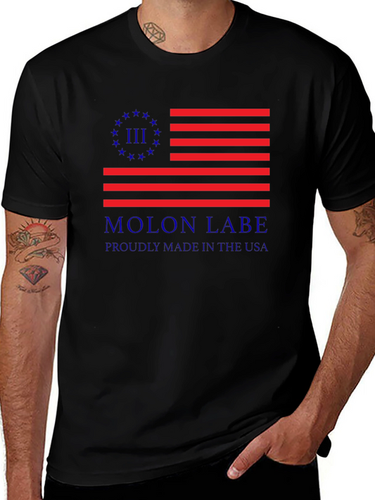 Molon Labe American Flag T-Shirt