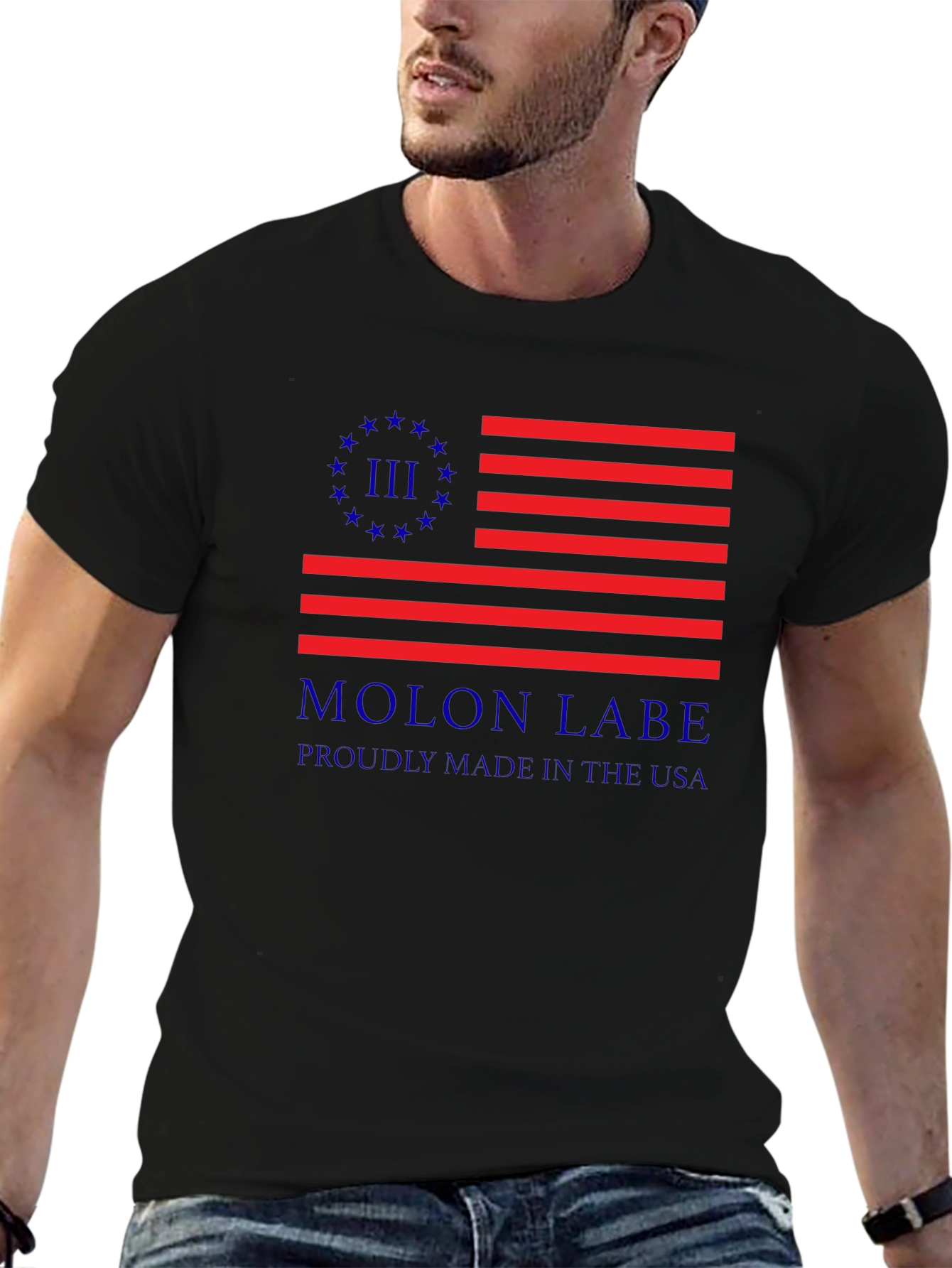 Molon Labe American Flag T-Shirt