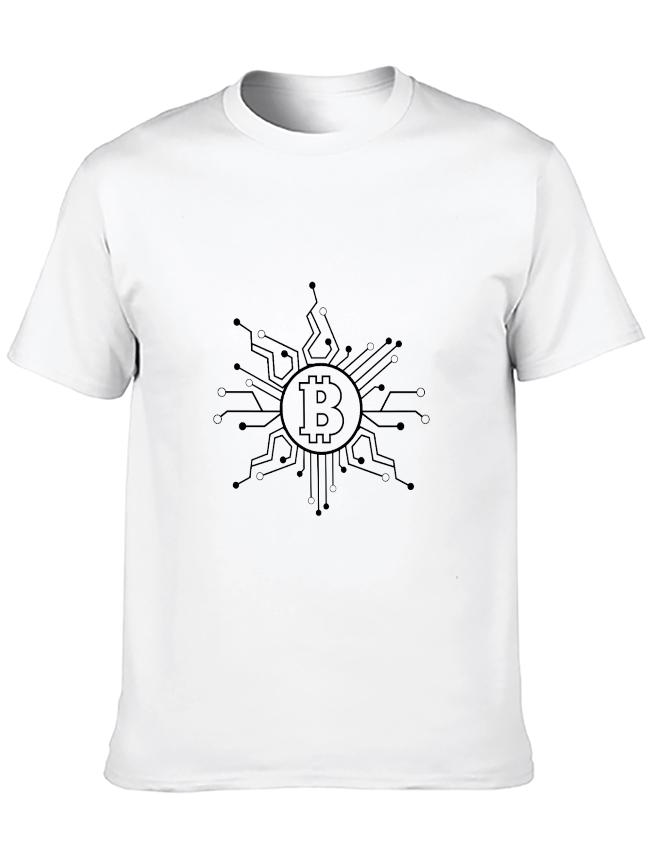 Bitcoin Circuit Design Black T-Shirt