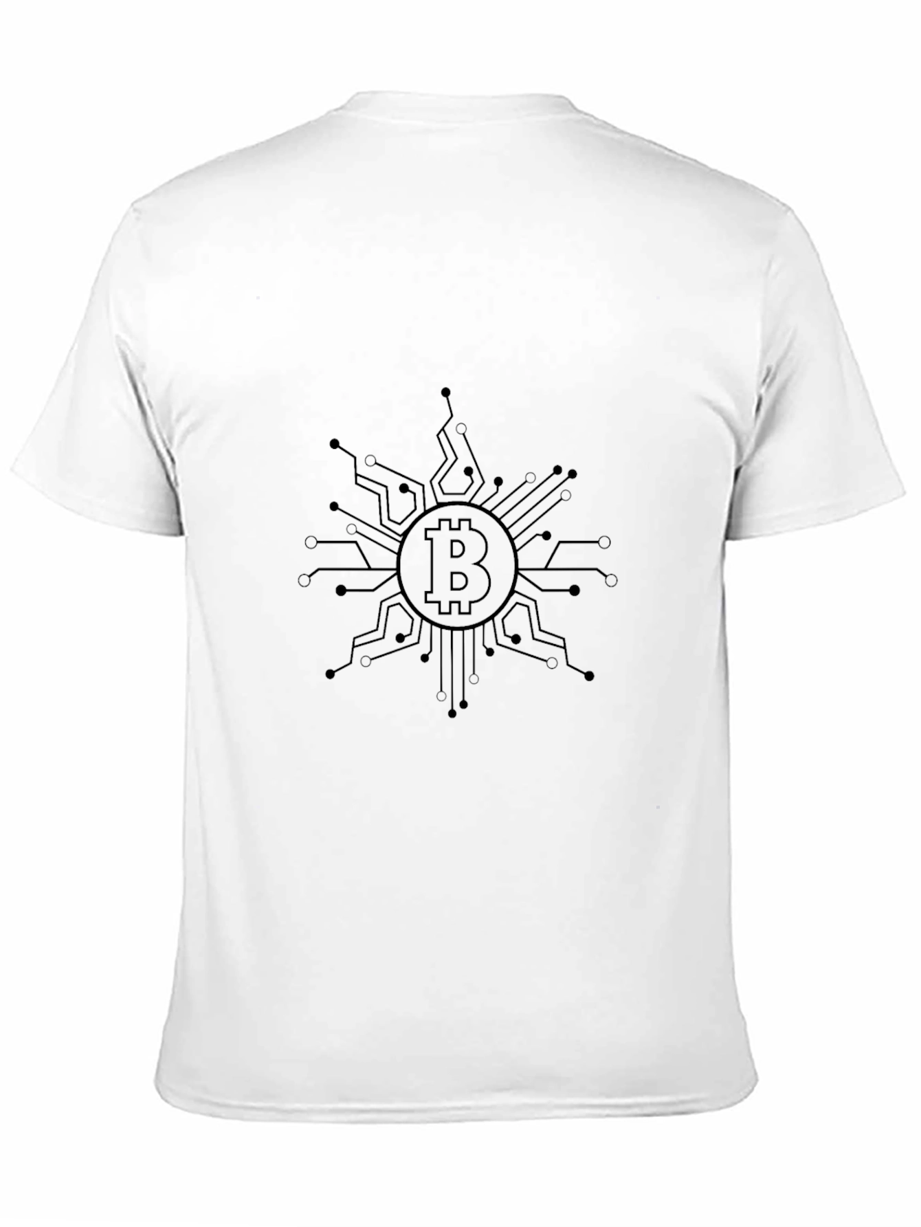 Bitcoin Circuit Design Black T-Shirt