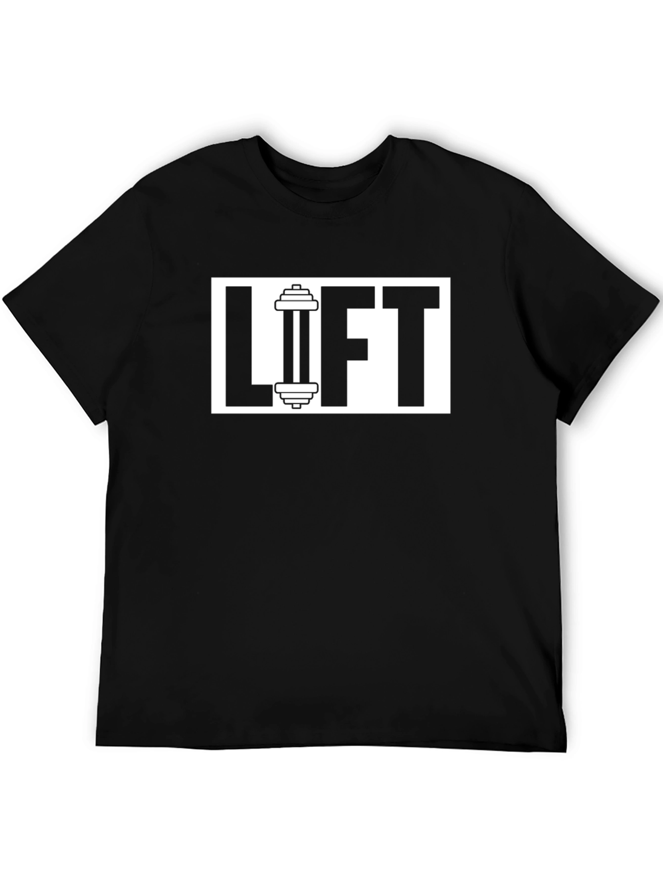 Lift Gym T-Shirt - Black Cotton Fitness Tee