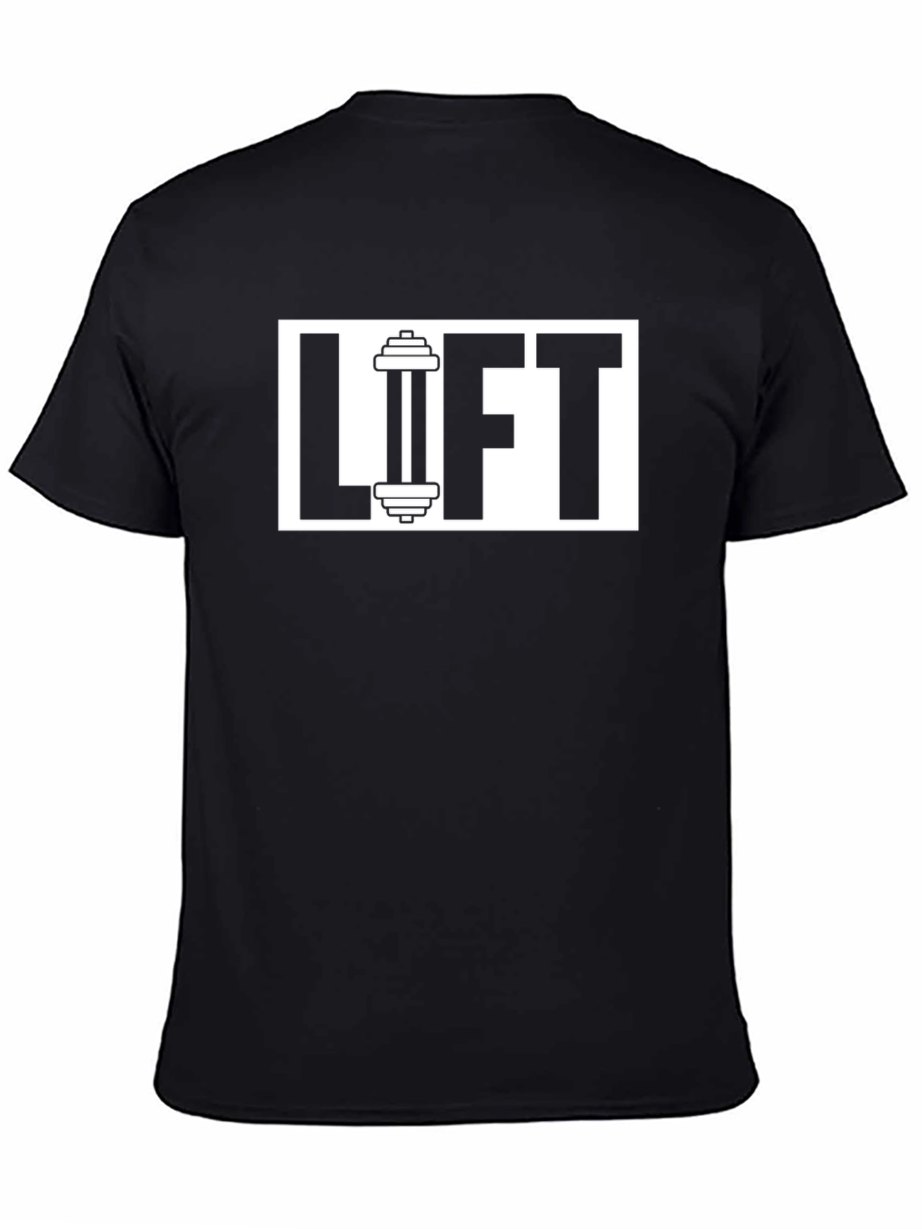 Lift Gym T-Shirt - Black Cotton Fitness Tee