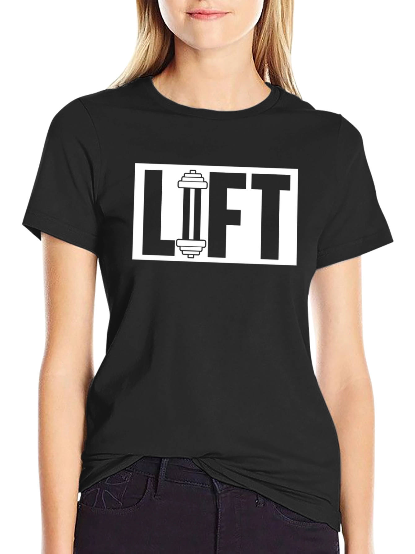 Lift Gym T-Shirt - Black Cotton Fitness Tee