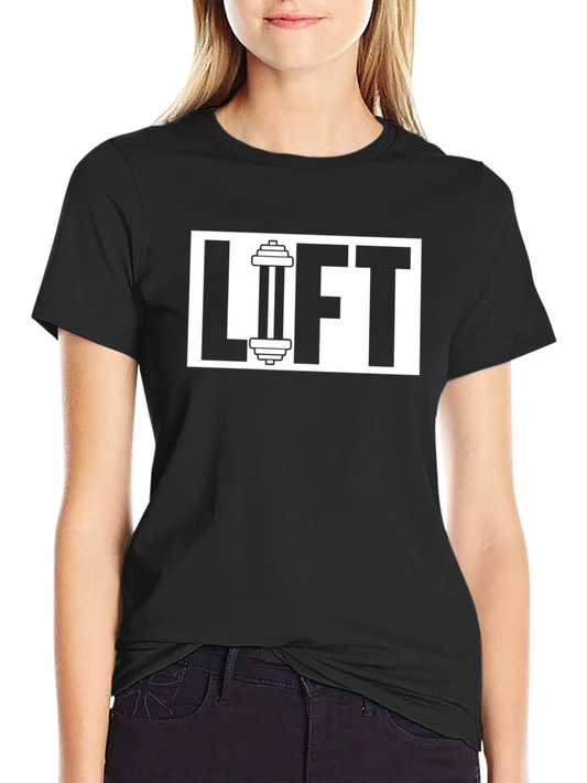 Lift Gym T-Shirt - Black Cotton Fitness Tee