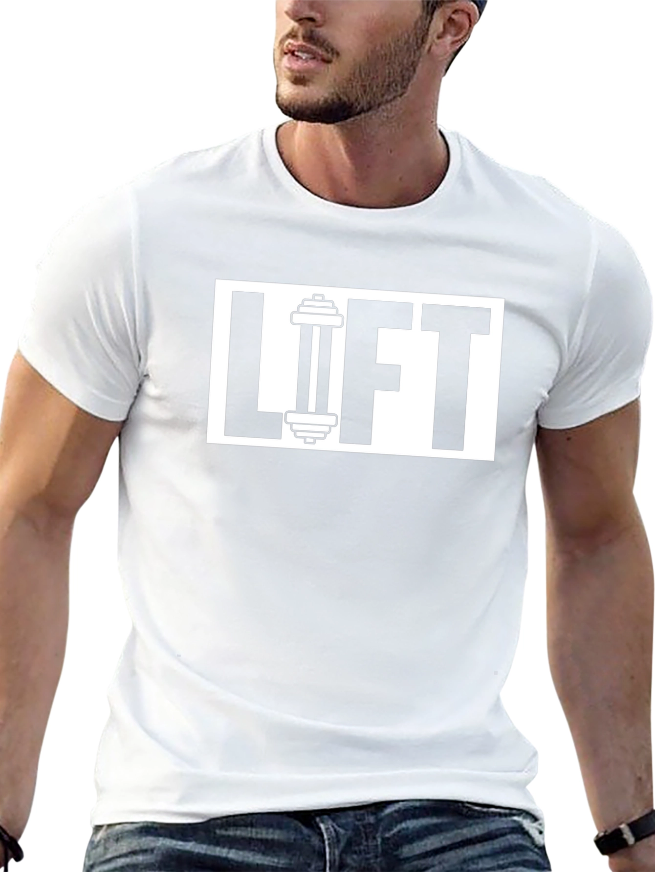 Lift Gym T-Shirt - Black Cotton Fitness Tee