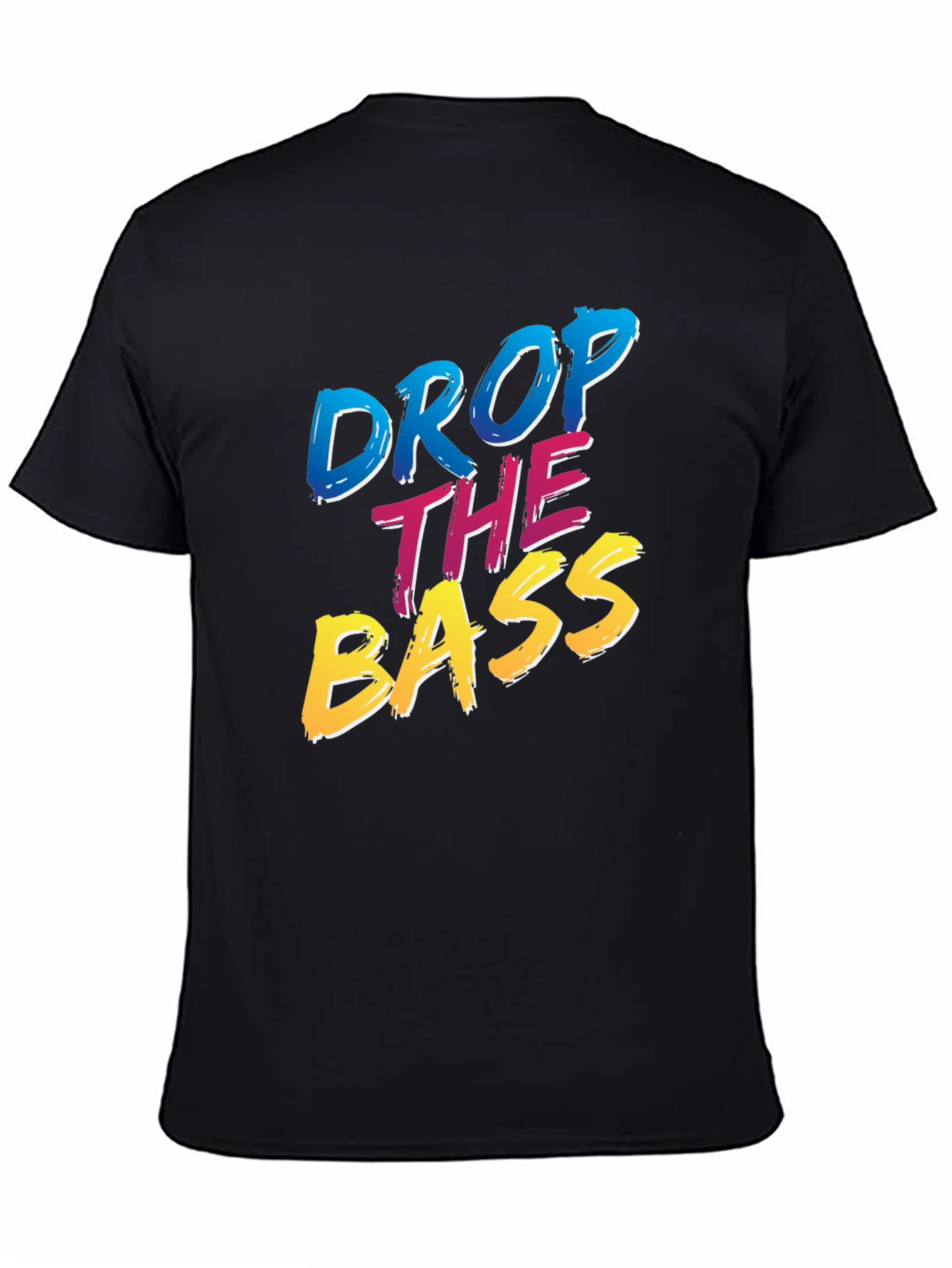 Drop The Bass T-Shirt - Black Cotton Blend