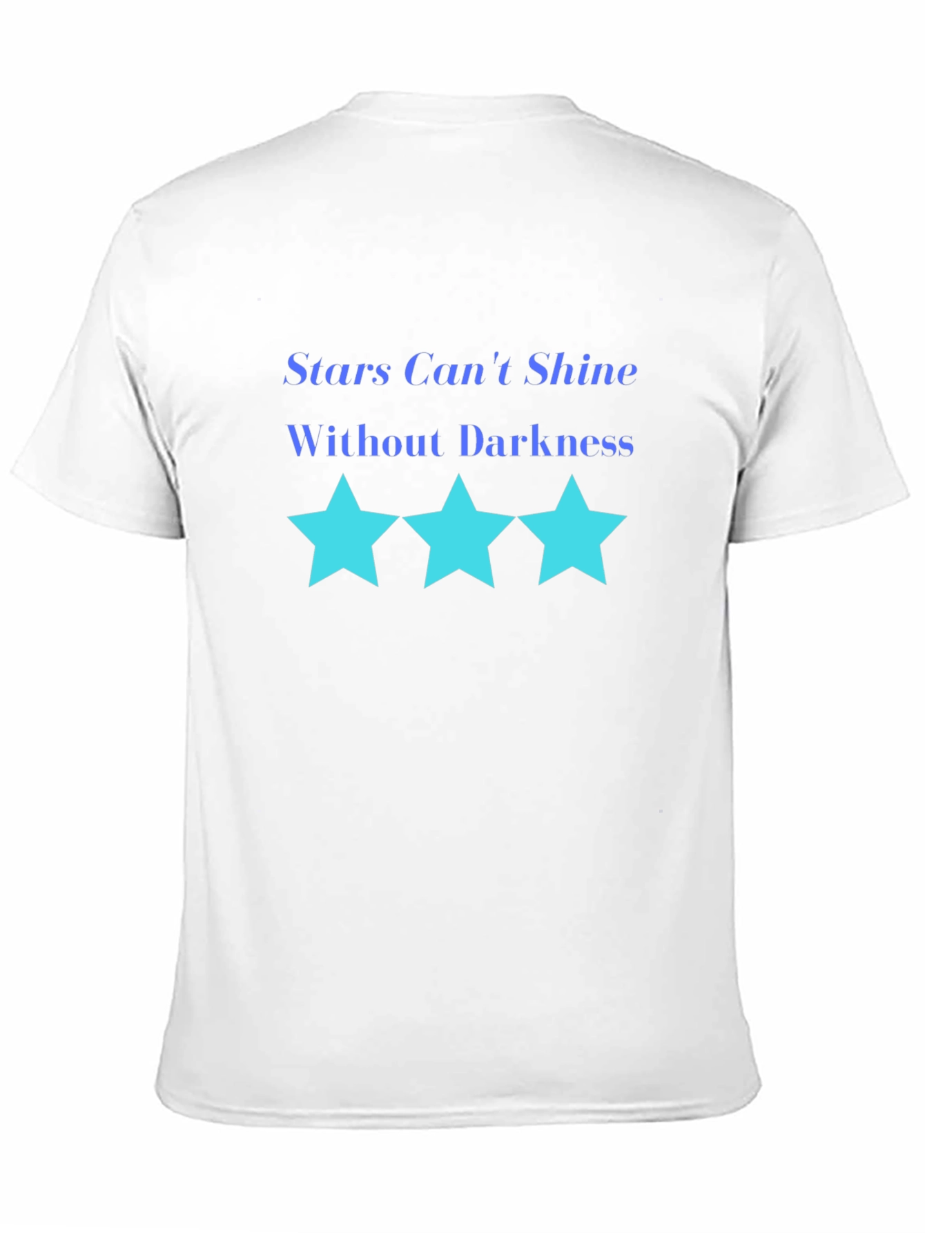 Inspirational Stars Graphic Black T-Shirt