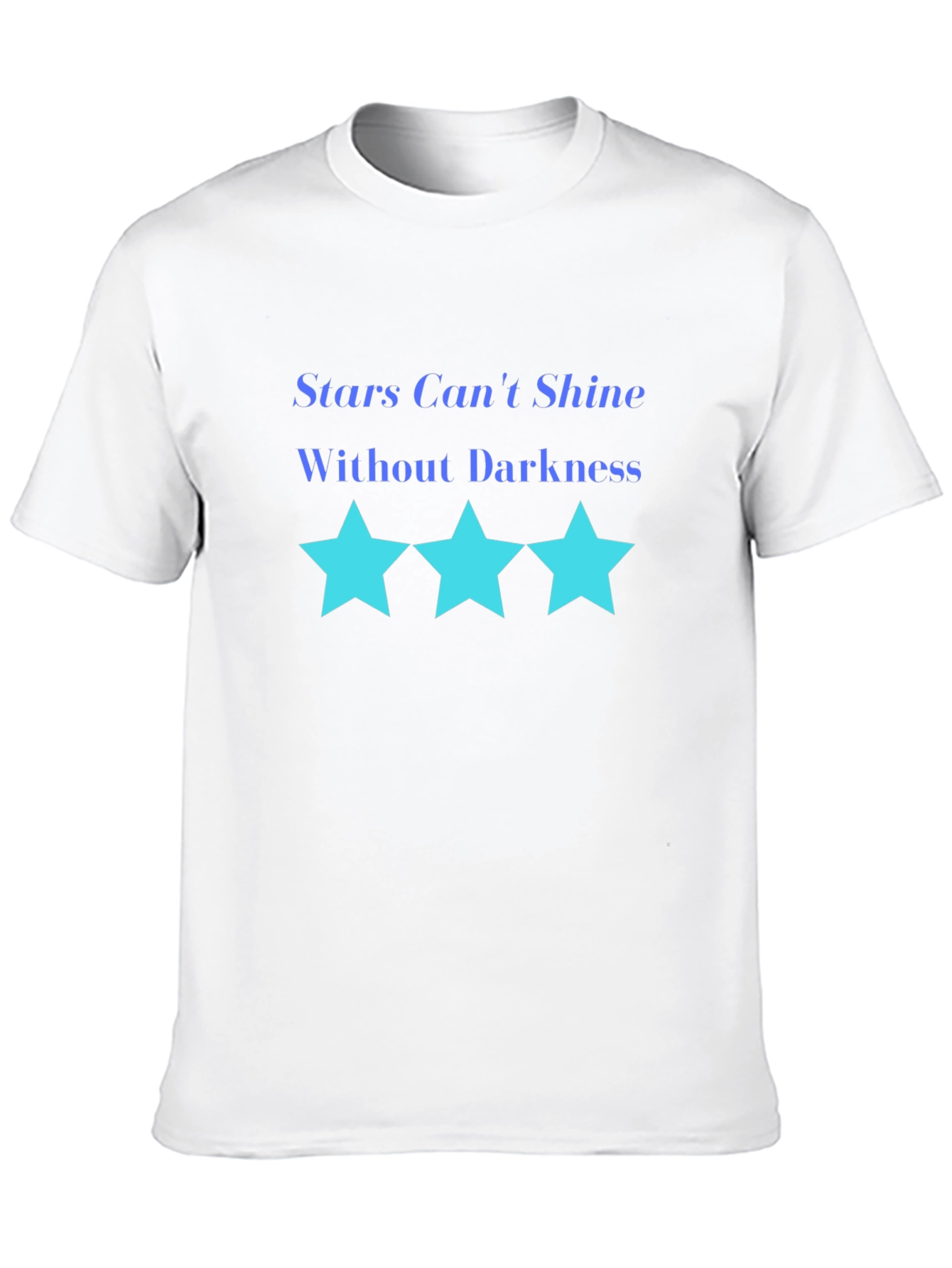 Inspirational Stars Graphic Black T-Shirt