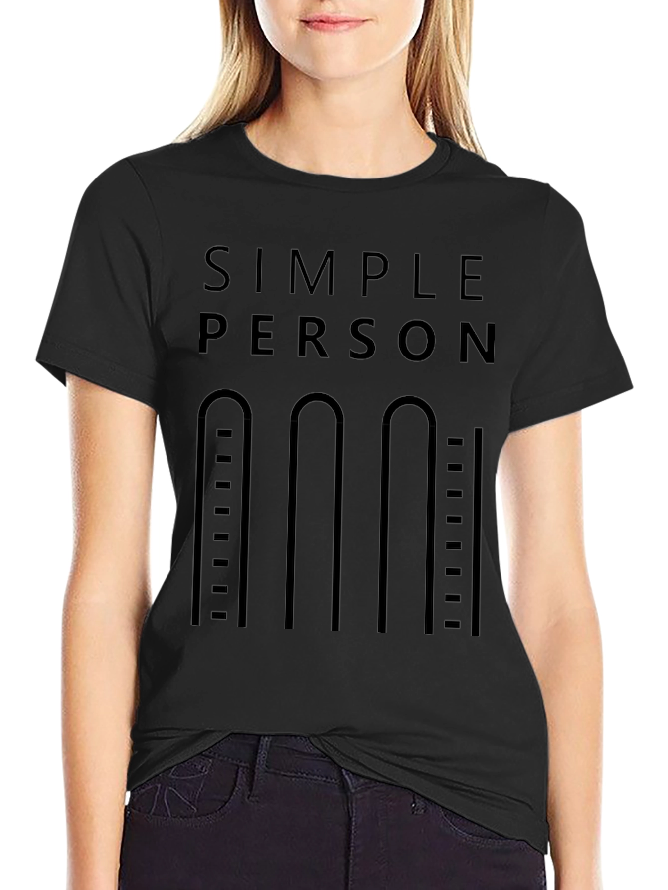Simple Person T-Shirt - Minimalist Design