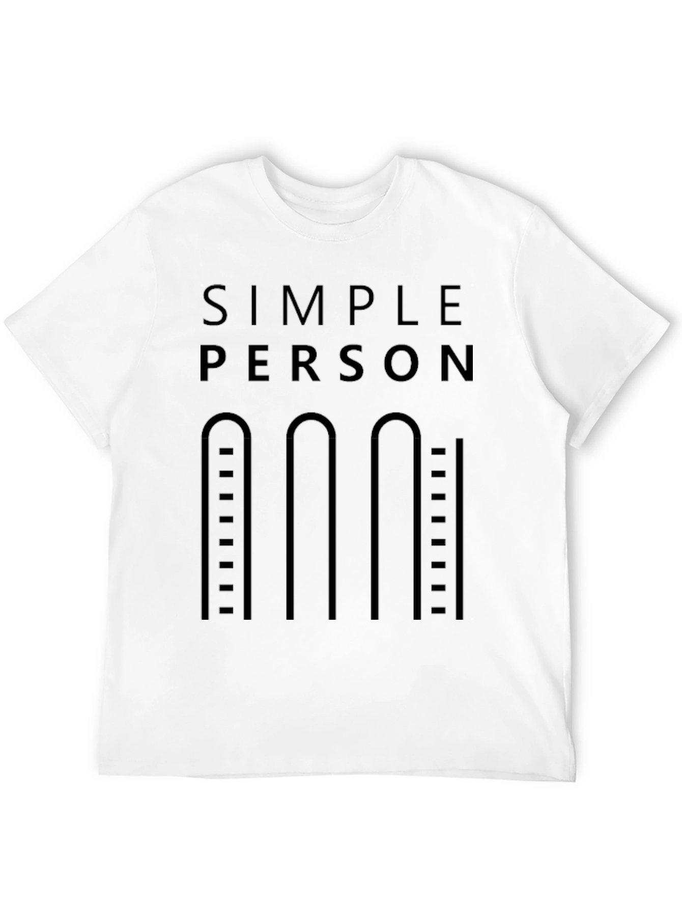 Simple Person T-Shirt - Minimalist Design