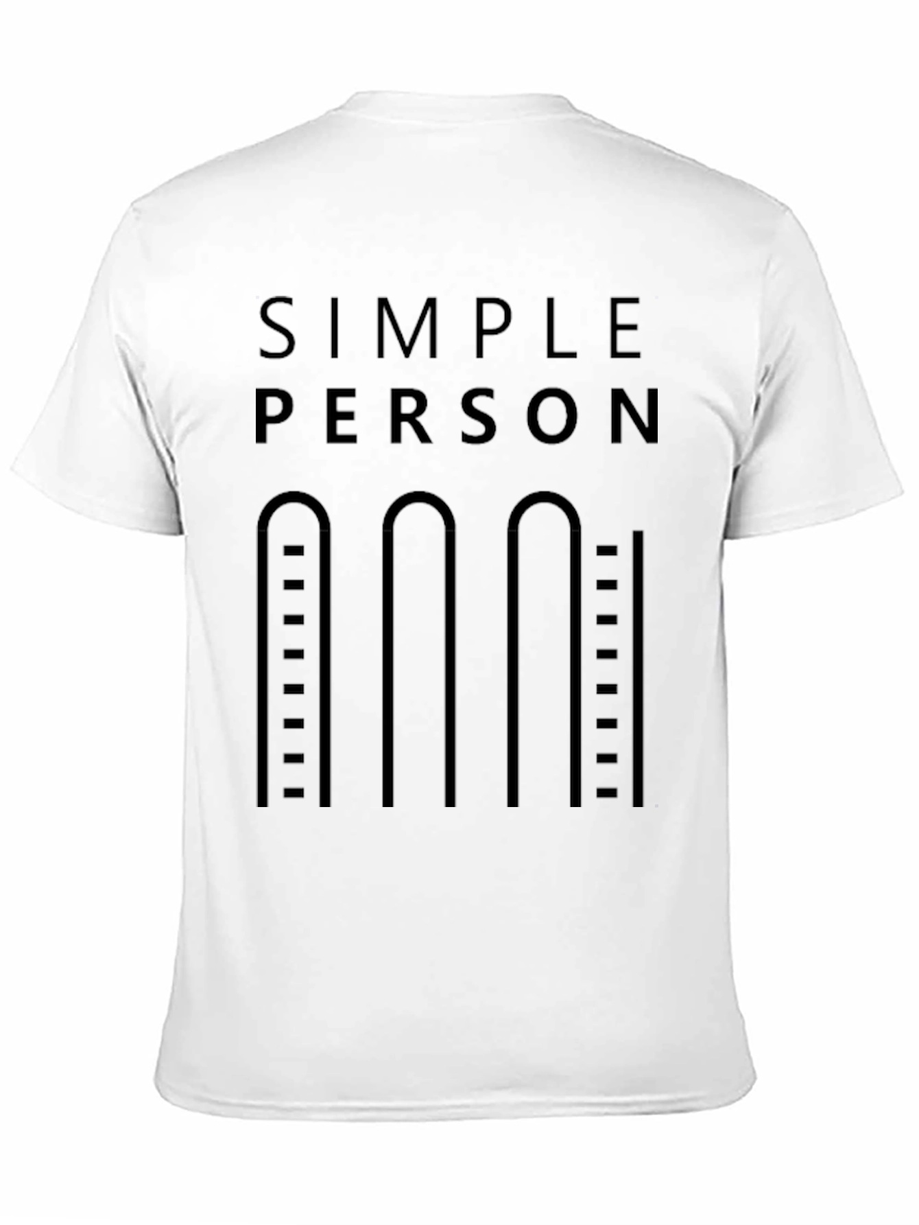 Simple Person T-Shirt - Minimalist Design