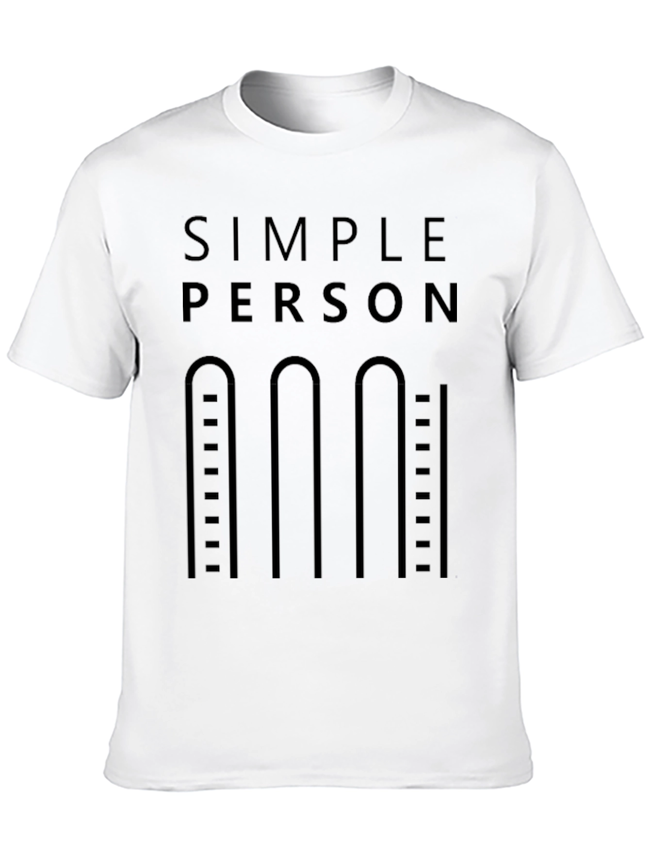 Simple Person T-Shirt - Minimalist Design