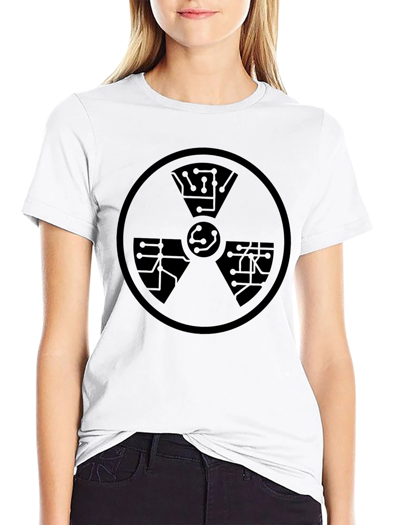 Tech Hazard Graphic Tee - Black Geek Style