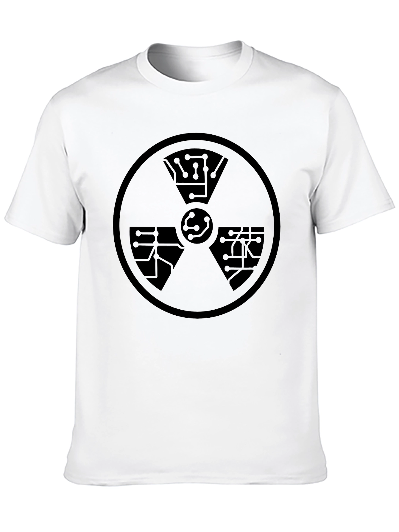 Tech Hazard Graphic Tee - Black Geek Style