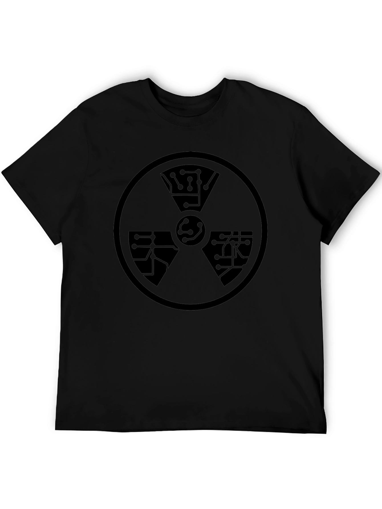 Tech Hazard Graphic Tee - Black Geek Style