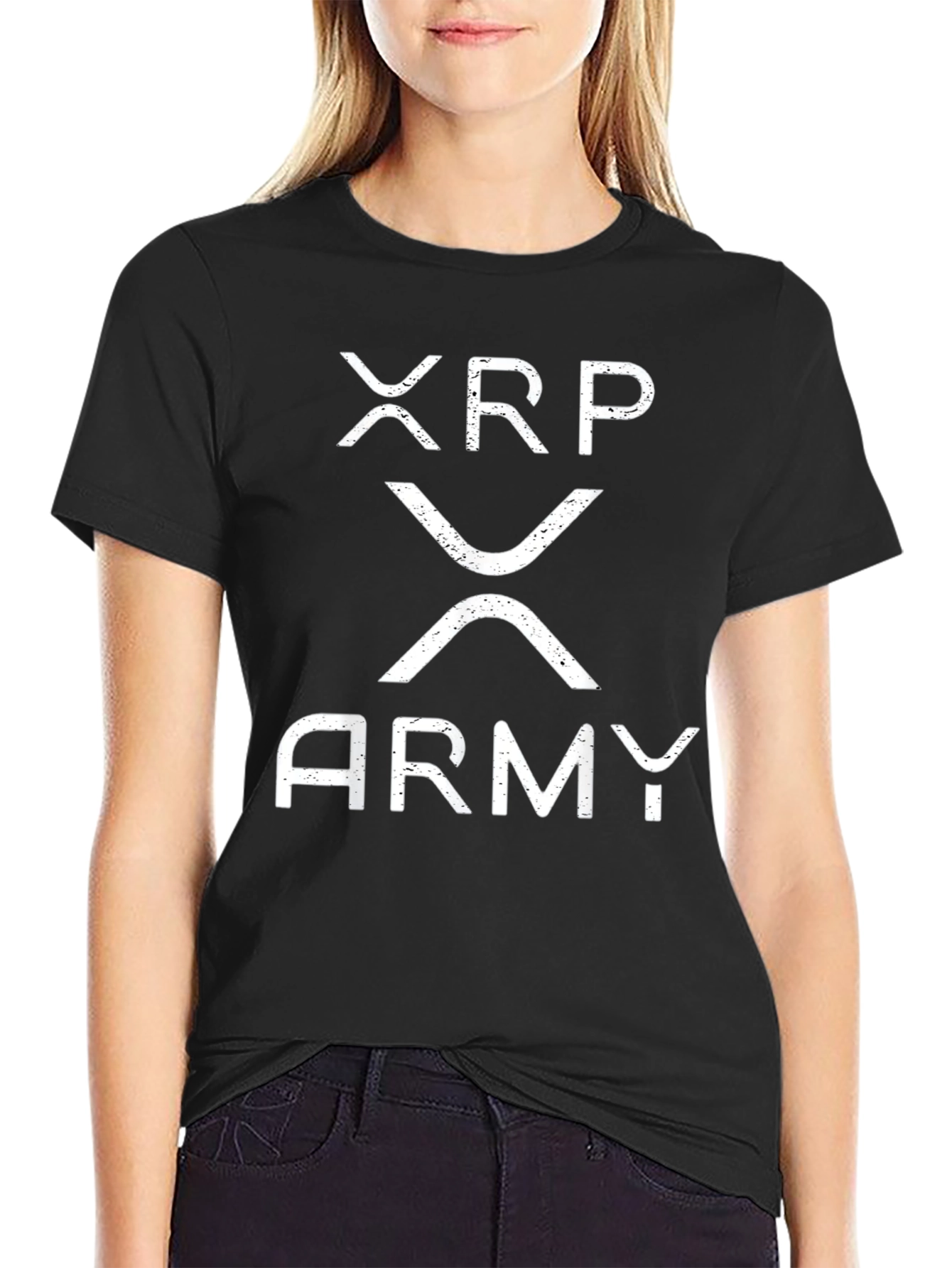 XRP Army Black T-Shirt Crypto Hodl