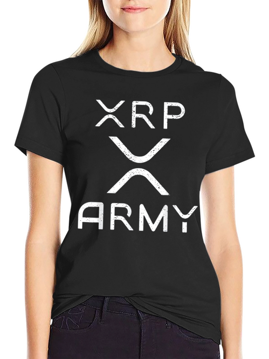 XRP Army Black T-Shirt Crypto Hodl