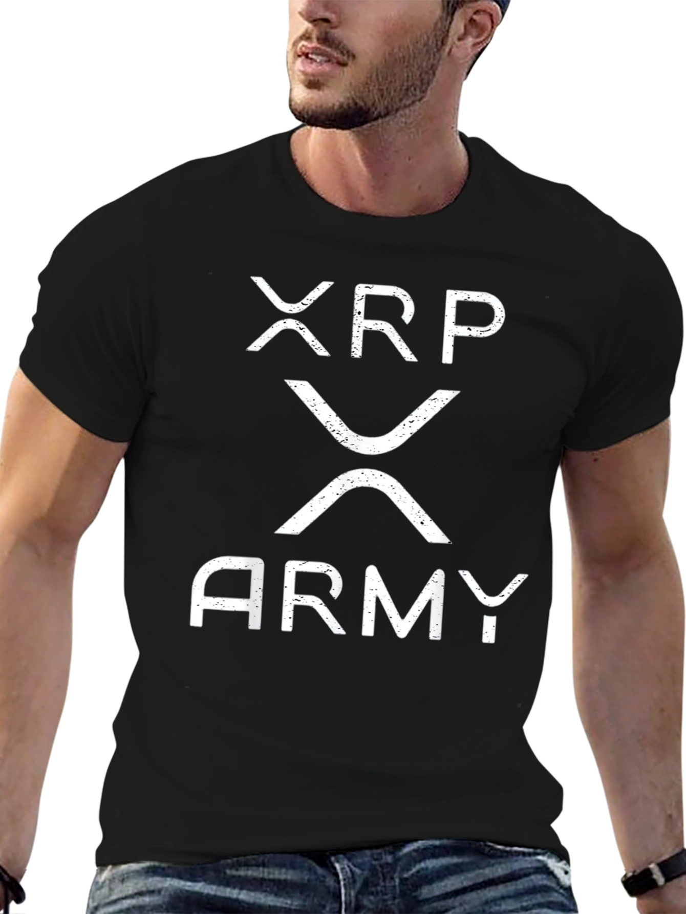 XRP Army Black T-Shirt Crypto Hodl