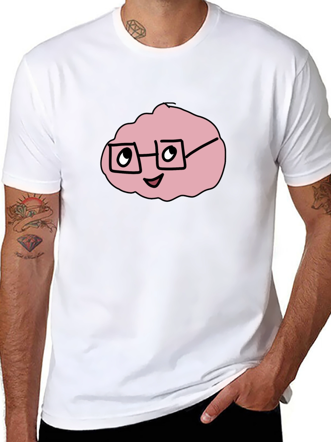 Nerdy Pink Blob T-Shirt - Funny Geek Tee