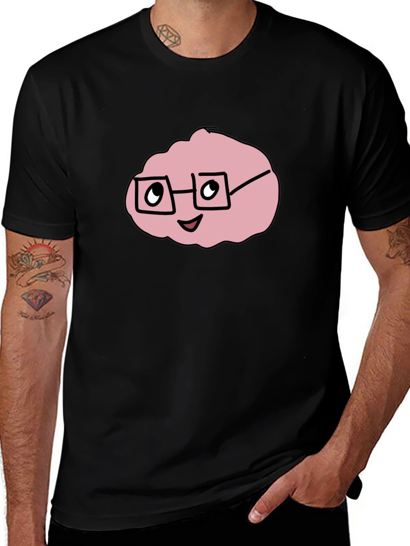 Nerdy Pink Blob T-Shirt - Funny Geek Tee